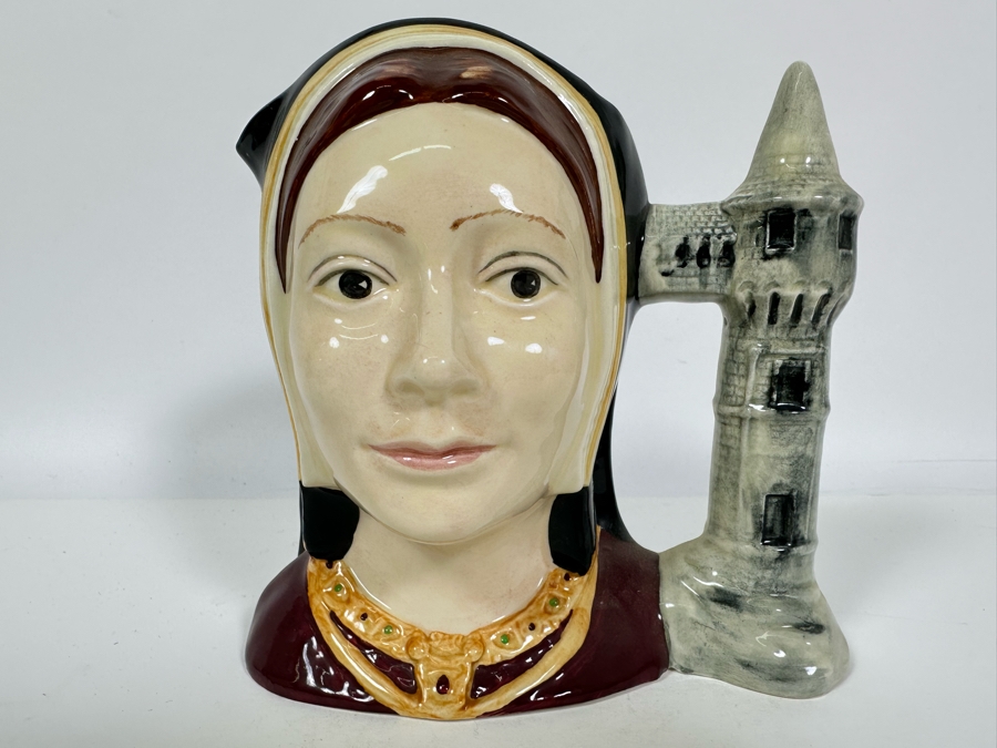 Vintage 1975 Royal Doulton Toby Mug 'Catherine Of Aragon' D6643 Large Made In England 7H [Photo 2]