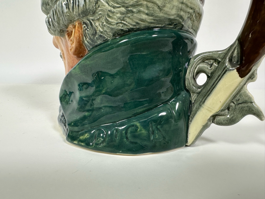 Vintage Early 1939 Royal Doulton Toby Mug 'Dick Turpin' Pistol Handle D6485 Large Made In England 6.25H [Photo 6]