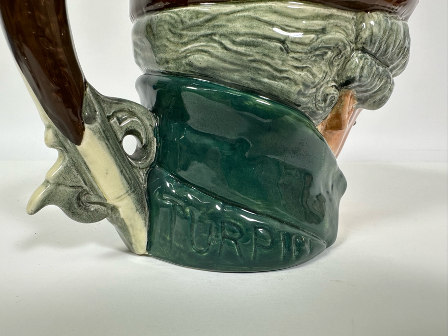 Vintage Early 1939 Royal Doulton Toby Mug 'Dick Turpin' Pistol Handle D6485 Large Made In England 6.25H [Photo 4]