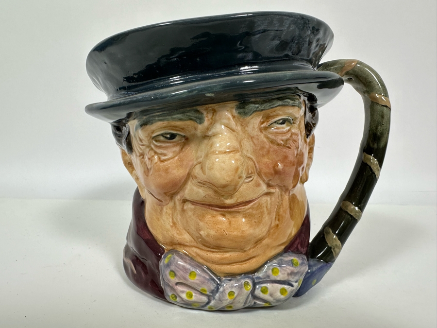 Vintage Early Royal Doulton 1936-1960 Toby Mug With 'A' Mark 'Tony Weller' Charles Dickens' Characters D5531 Large Made In England 5.5H Estimate $150 [Photo 2]