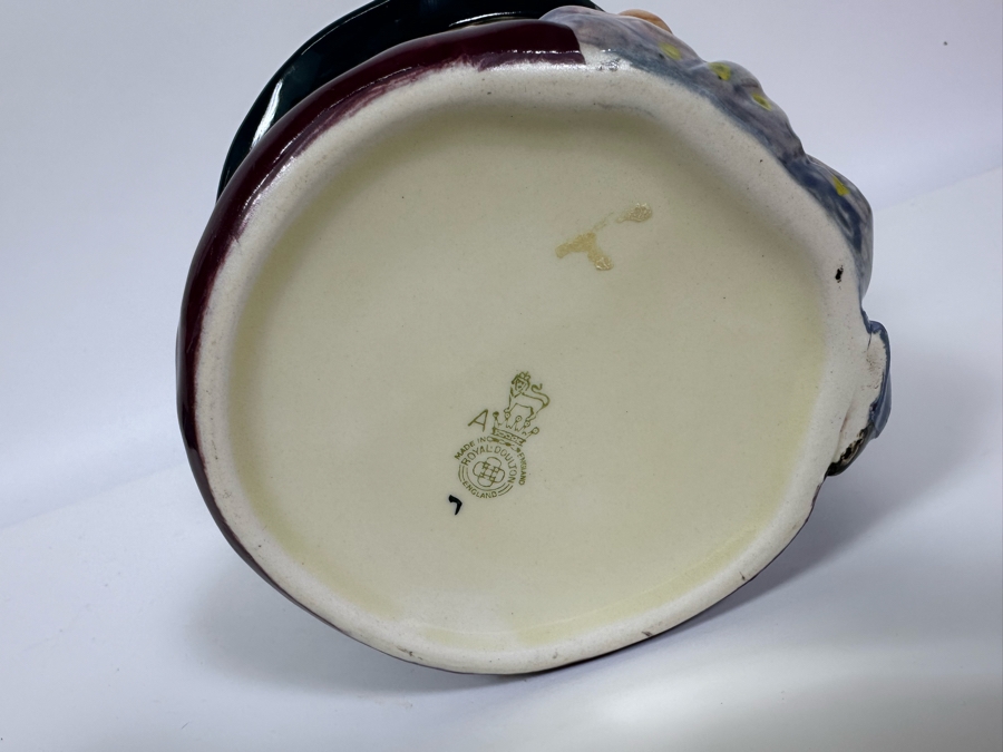 Vintage Early Royal Doulton 1936-1960 Toby Mug With 'A' Mark 'Tony Weller' Charles Dickens' Characters D5531 Large Made In England 5.5H Estimate $150 [Photo 7]