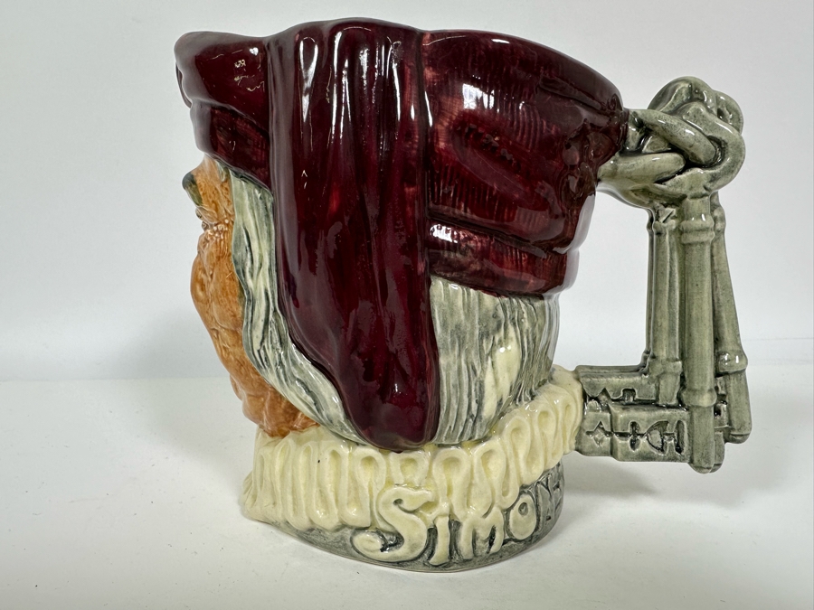 Vintage Early Royal Doulton Toby Mug 'Simon The Cellarer' D5504 Large Made In England 6.5H [Photo 6]