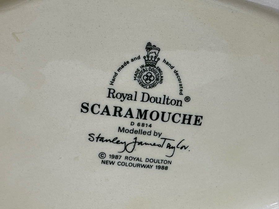Vintage 1987 Royal Doulton Toby Mug 'Scaramouche' D6814 Large Made In England 6.75H [Photo 7]