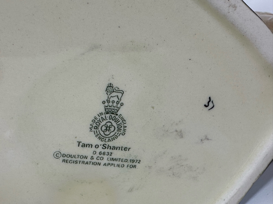 Vintage 1972 Royal Doulton Toby Mug 'Tam O' Shanter' D6632 Large Made In England 7H [Photo 7]