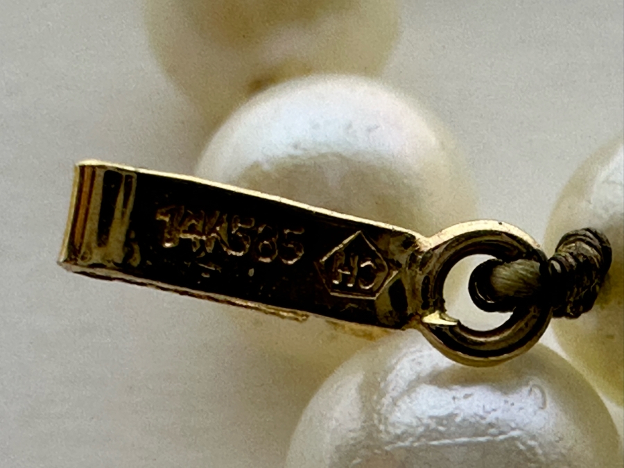 7' Pearl Bracelet With 14K Gold Clasp [Photo 7]