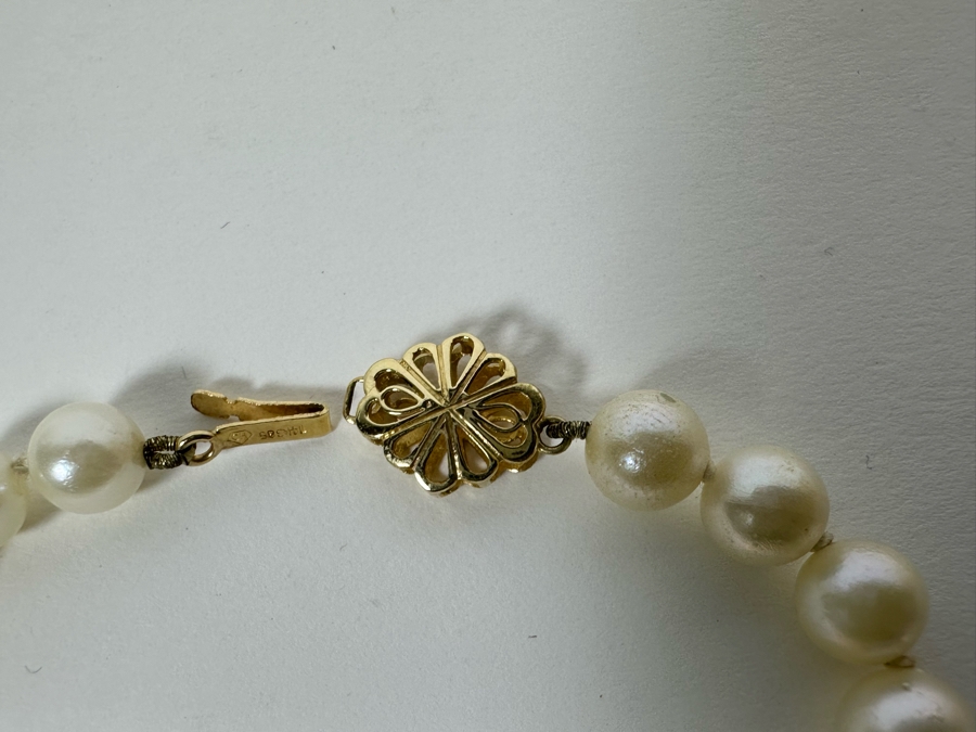 7' Pearl Bracelet With 14K Gold Clasp [Photo 6]