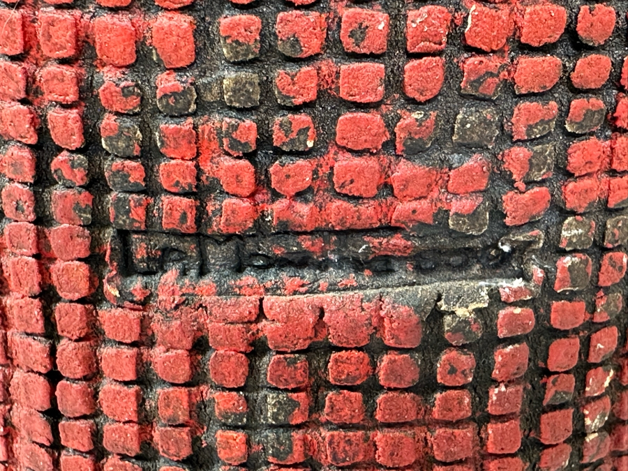 Lisa Lamonthe Pueblo Blanket People Pottery Sculpture With Turquoise And Horse Hair Signed 30' - See Photos [Photo 15]