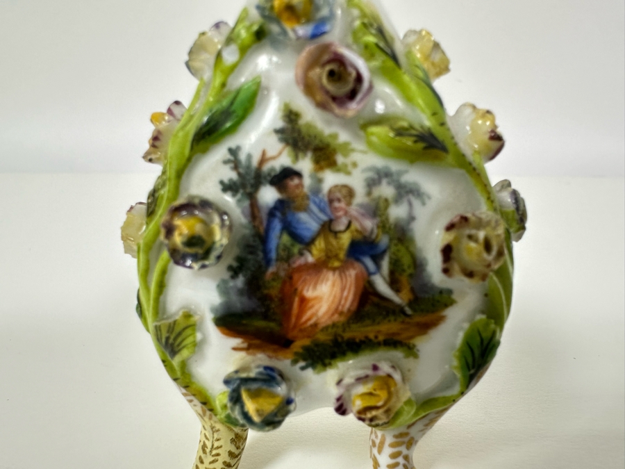 Carl Thieme Dresden Porcelain Hand Painted Perfume Bottle 2W X 3H [Photo 4]