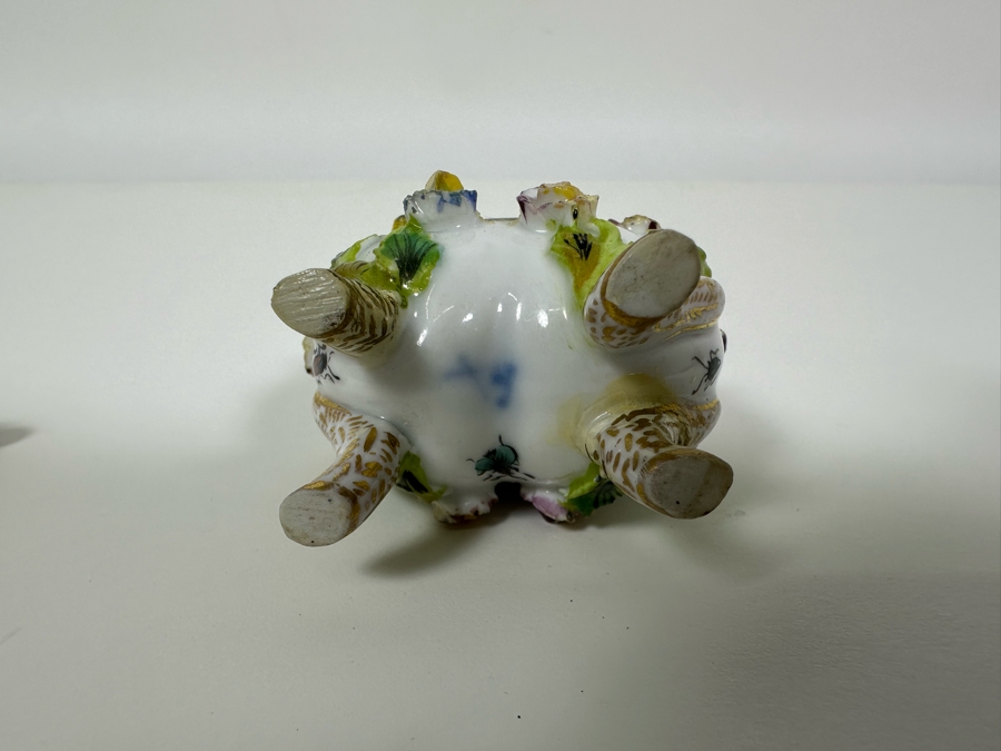 Carl Thieme Dresden Porcelain Hand Painted Perfume Bottle 2W X 3H [Photo 14]