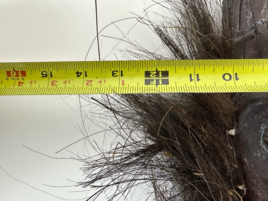 Old Hand Carved Wooden Ethnic Mask 14W X 17H [Photo 10]