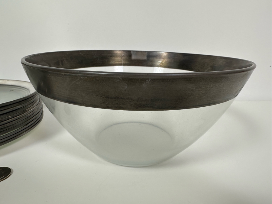 Dorothy Thorpe California (12) 8' Glass Plates, 5' Glass Bowl & 9' Glass Bowl [Photo 5]