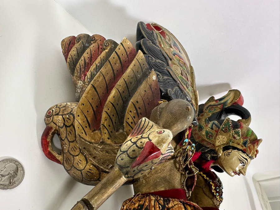 Pair Of Indonesian Rod Puppets 26L [Photo 10]