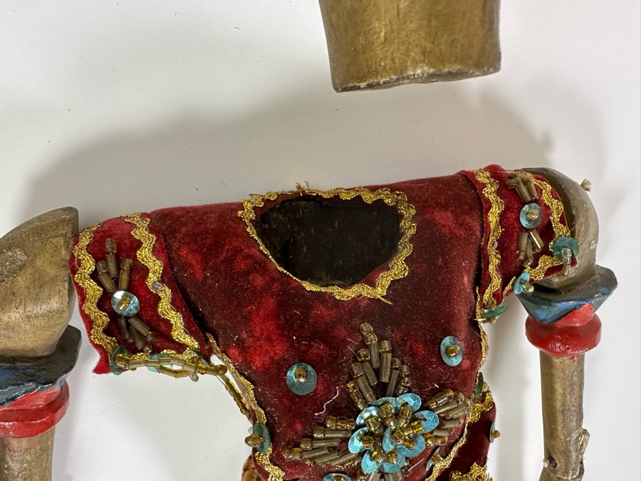 Pair Of Indonesian Rod Puppets 26L [Photo 13]