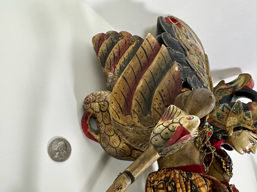 Pair Of Indonesian Rod Puppets 26L [Photo 9]