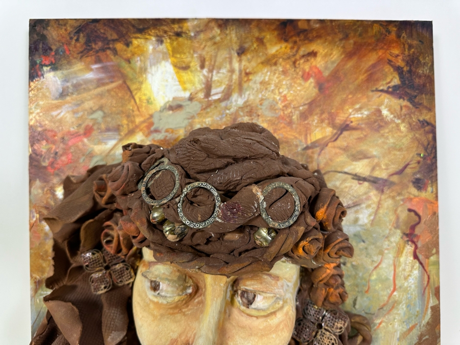 Bonnie Lee Roth (B. 1942, Southern California) Original Mixed-Media 3D Sculpture Mounted On Painted Board 18W X 24H X 7D [Photo 6]