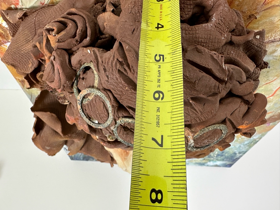 Bonnie Lee Roth (B. 1942, Southern California) Original Mixed-Media 3D Sculpture Mounted On Painted Board 18W X 24H X 7D [Photo 14]