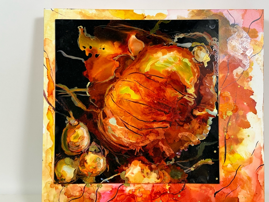 Bonnie Lee Roth (B. 1942, Southern California) Original Mixed-Media Painting On Board 16W X 16H [Photo 4]