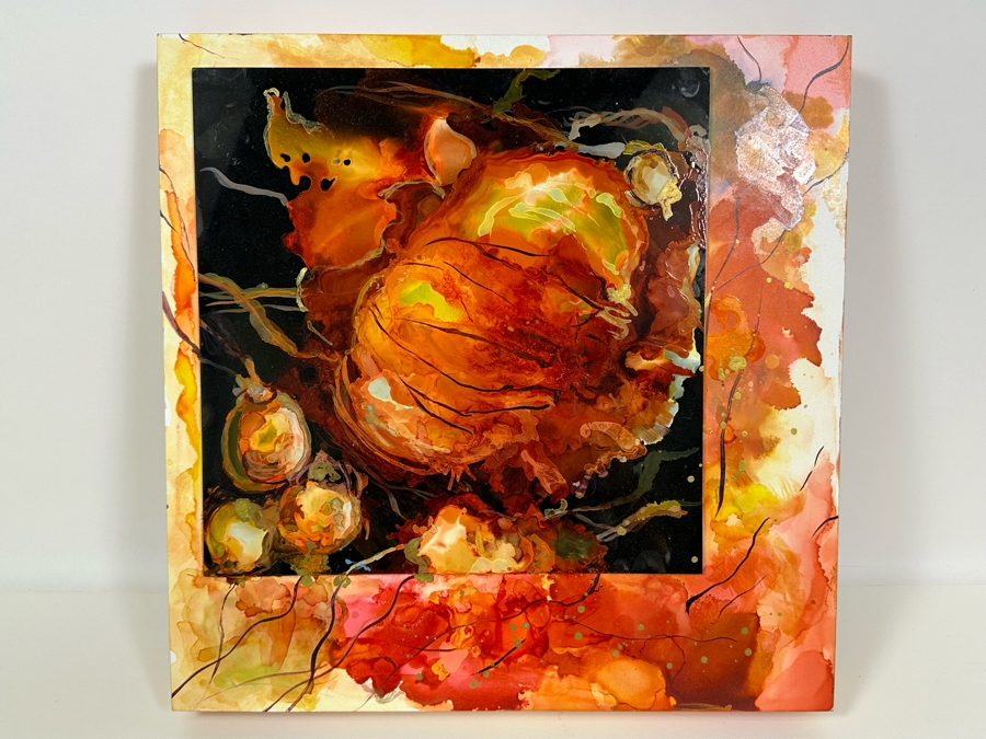 Bonnie Lee Roth (B. 1942, Southern California) Original Mixed-Media Painting On Board 16W X 16H [Photo 2]