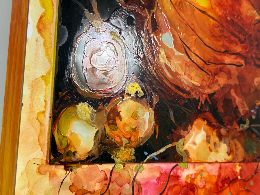 Bonnie Lee Roth (B. 1942, Southern California) Original Mixed-Media Painting On Board 16W X 16H [Photo 6]