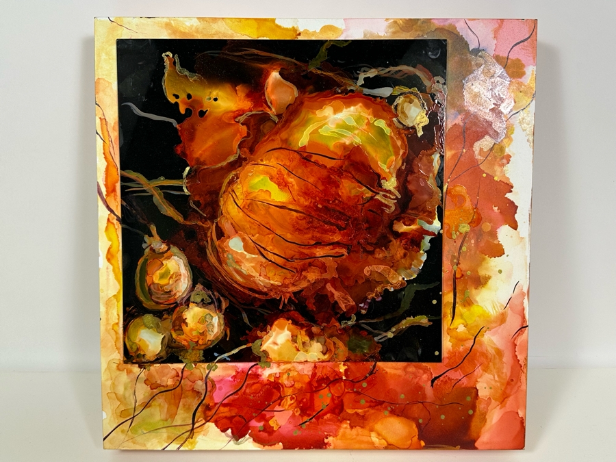 Bonnie Lee Roth (B. 1942, Southern California) Original Mixed-Media Painting On Board 16W X 16H [Photo 3]