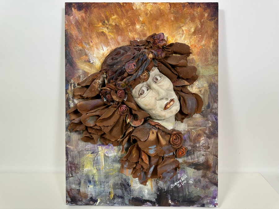 Bonnie Lee Roth (B. 1942, Southern California) Original Mixed-Media 3D Sculpture Mounted On Painted Board 18W X 24H X 6D [Photo 2]