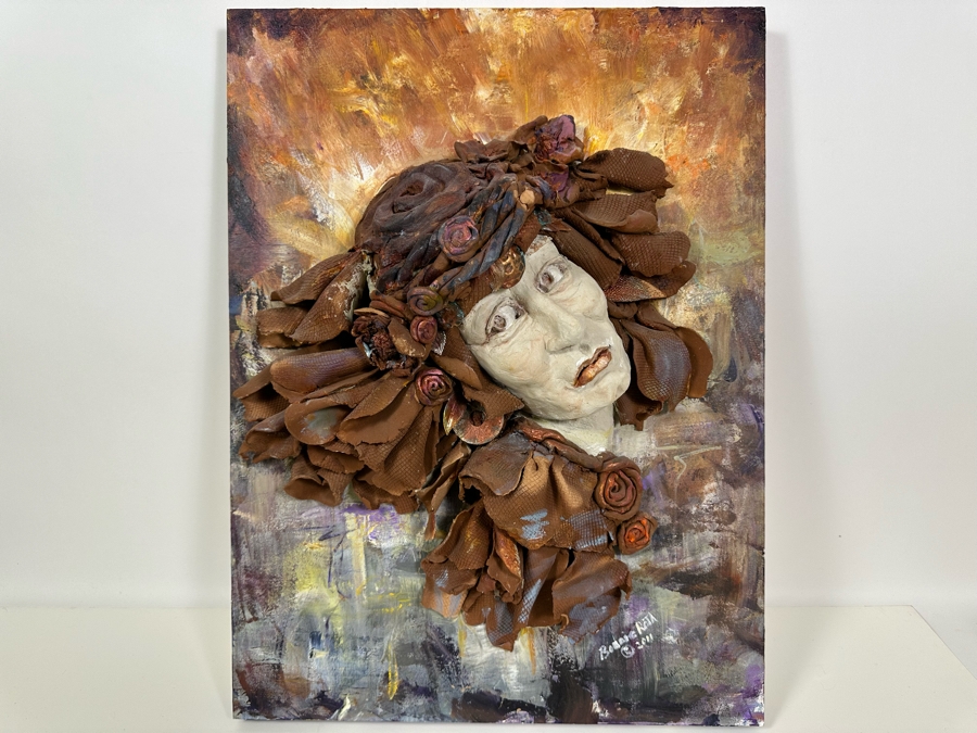 Bonnie Lee Roth (B. 1942, Southern California) Original Mixed-Media 3D Sculpture Mounted On Painted Board 18W X 24H X 6D [Photo 3]