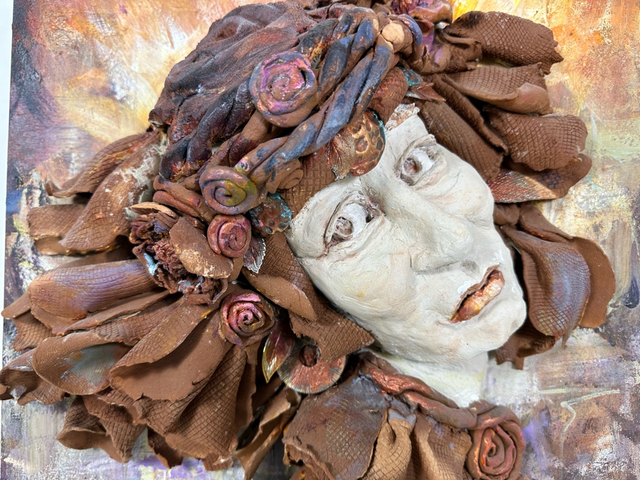 Bonnie Lee Roth (B. 1942, Southern California) Original Mixed-Media 3D Sculpture Mounted On Painted Board 18W X 24H X 6D [Photo 4]