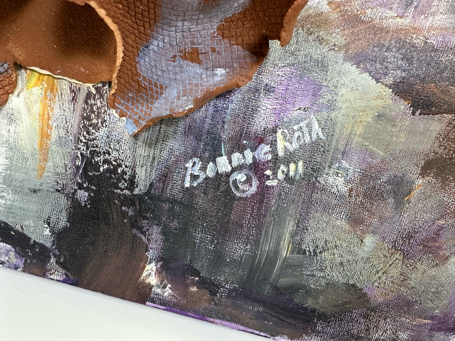 Bonnie Lee Roth (B. 1942, Southern California) Original Mixed-Media 3D Sculpture Mounted On Painted Board 18W X 24H X 6D [Photo 6]