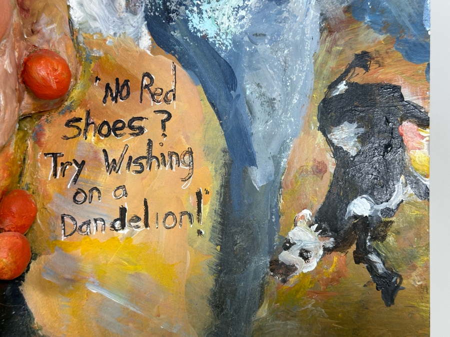 Bonnie Lee Roth (B. 1942, Southern California) Original Mixed-Media 3D Sculpture Wizard Of Oz Theme Mounted On Painted Board 20W X 24H X 7D [Photo 10]