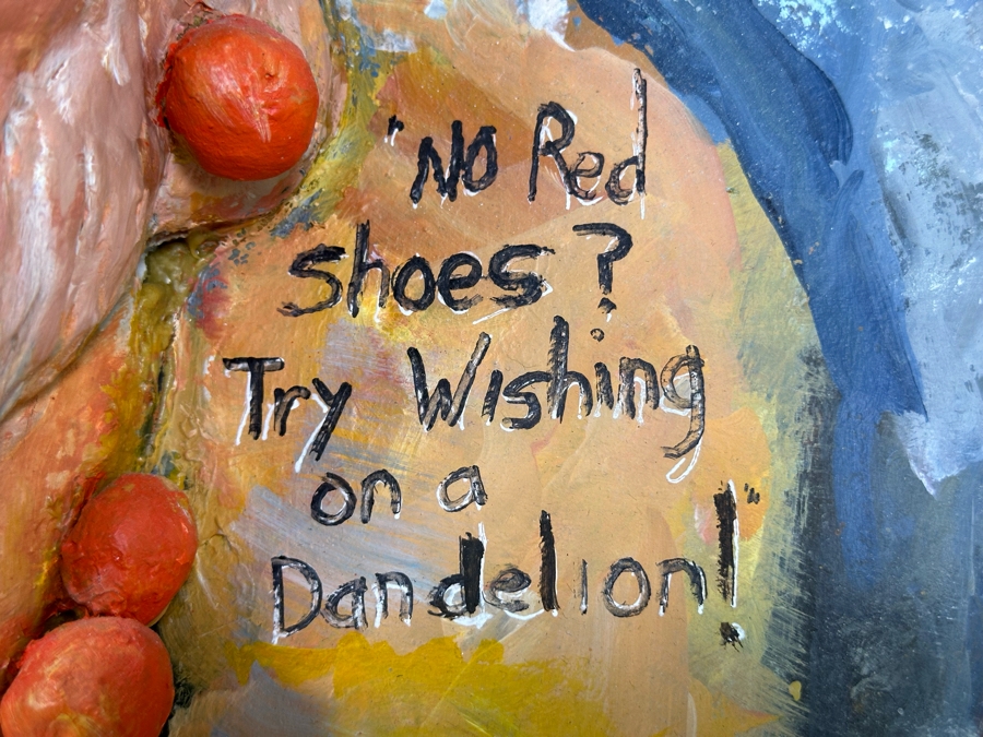 Bonnie Lee Roth (B. 1942, Southern California) Original Mixed-Media 3D Sculpture Wizard Of Oz Theme Mounted On Painted Board 20W X 24H X 7D [Photo 11]