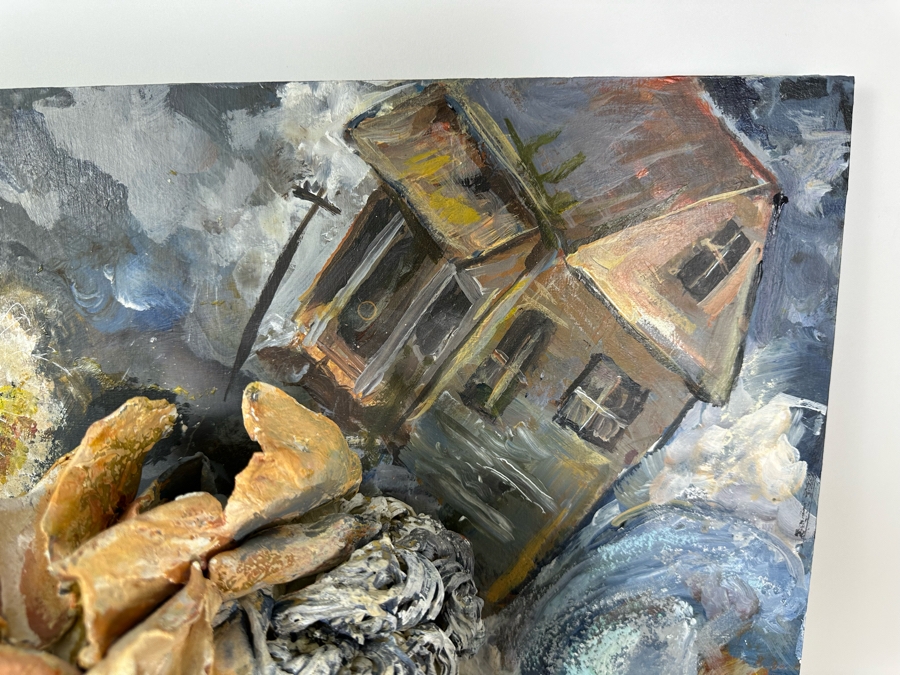 Bonnie Lee Roth (B. 1942, Southern California) Original Mixed-Media 3D Sculpture Wizard Of Oz Theme Mounted On Painted Board 20W X 24H X 7D [Photo 17]