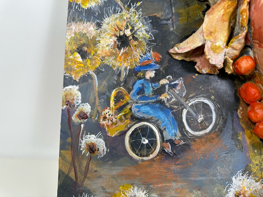 Bonnie Lee Roth (B. 1942, Southern California) Original Mixed-Media 3D Sculpture Wizard Of Oz Theme Mounted On Painted Board 20W X 24H X 7D [Photo 9]