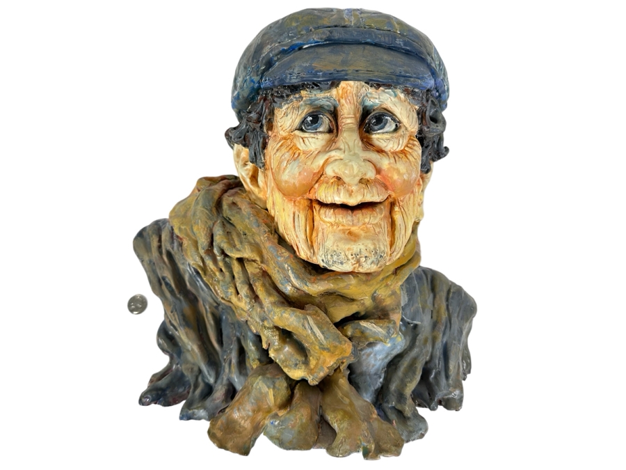 Bonnie Lee Roth (B. 1942, Southern California) Original Bust Sculpture 16W X 15H