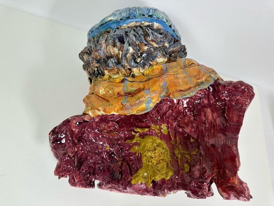 Bonnie Lee Roth (B. 1942, Southern California) Original Bust Sculpture 16W X 15H [Photo 8]