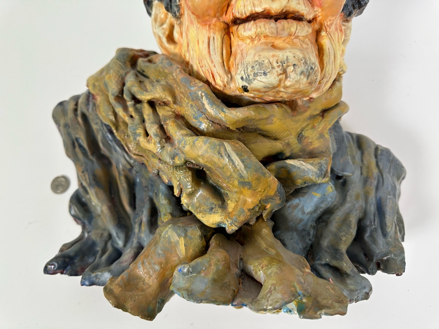 Bonnie Lee Roth (B. 1942, Southern California) Original Bust Sculpture 16W X 15H [Photo 5]