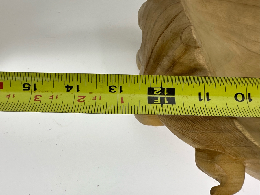 Relief Carved Wooden Indonesian Double Faces Wall Sculpture 12W X 8H X 3.5D [Photo 9]