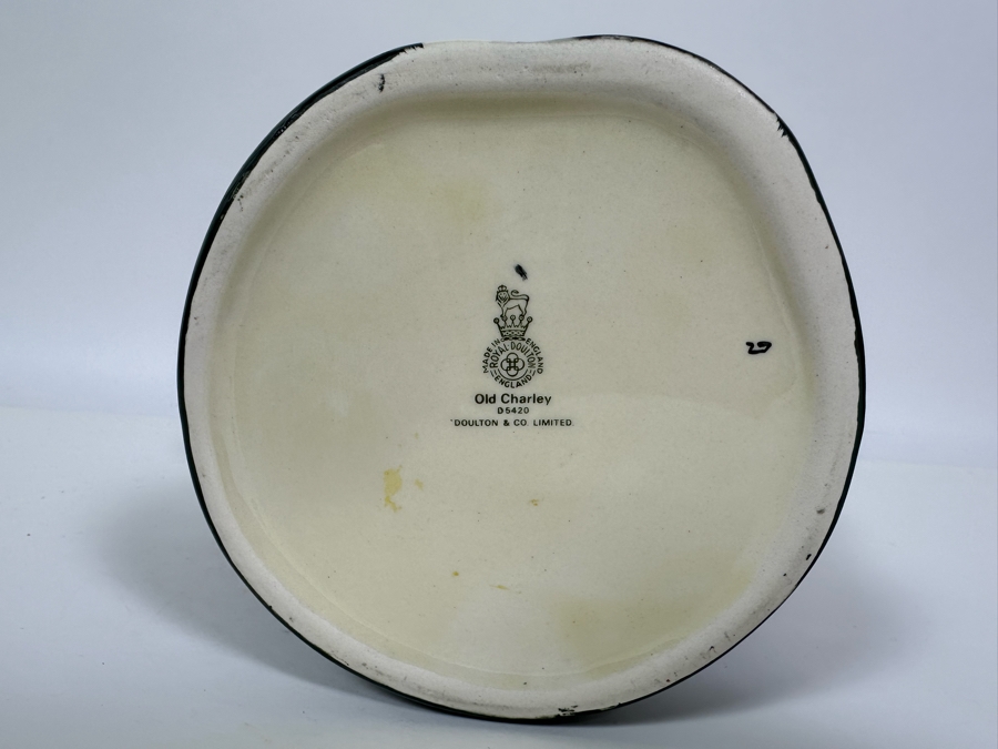 Vintage Early Royal Doulton Toby Mug 'Old Charley' D5420 Large Made In England 5.5H [Photo 6]