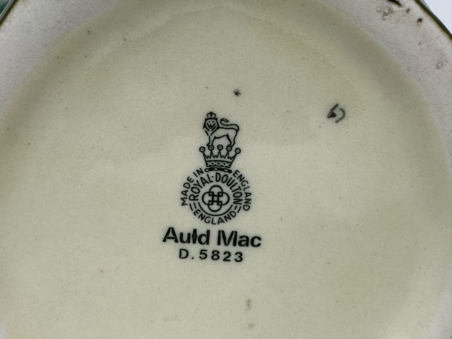Vintage Early Royal Doulton Toby Mug 'Auld Mac' D5823 Large Made In England 6.25H [Photo 7]