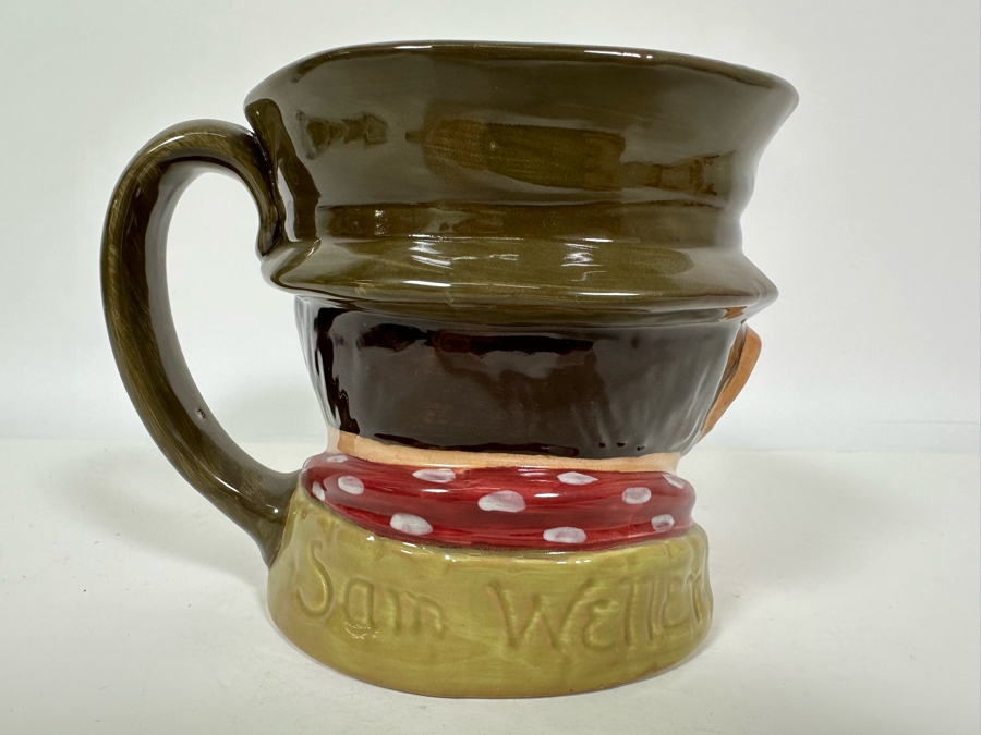 Vintage Early Royal Doulton Toby Mug With 'A' Mark 'Sam Weller' Charles Dickens' Characters D6064 Large Made In England 5.25H Estimate $100 [Photo 4]
