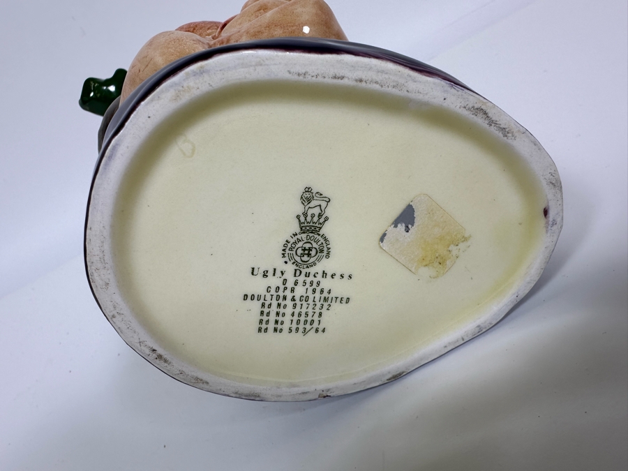Vintage 1964 Royal Doulton Toby Mug 'Ugly Duchess' D6599 Large Made In England 7H [Photo 6]