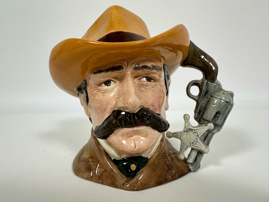 Vintage 1984 Royal Doulton Toby Mug 'The Wild West Collection: Wyatt Earp' D6711 Made In England 5.5H [Photo 2]
