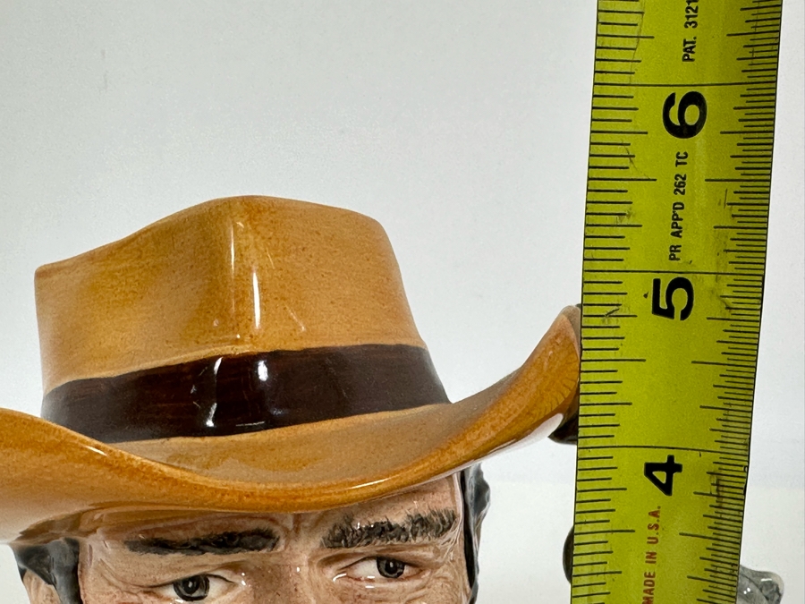 Vintage 1984 Royal Doulton Toby Mug 'The Wild West Collection: Wyatt Earp' D6711 Made In England 5.5H [Photo 9]