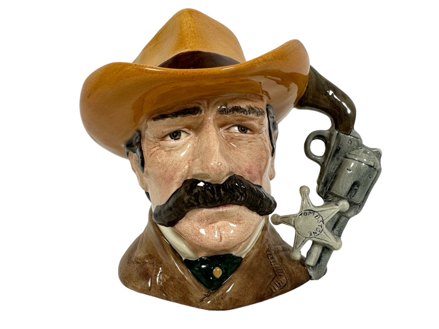 Vintage 1984 Royal Doulton Toby Mug 'The Wild West Collection: Wyatt Earp' D6711 Made In England 5.5H [Photo 1]