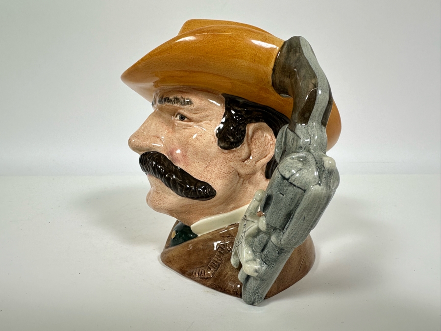 Vintage 1984 Royal Doulton Toby Mug 'The Wild West Collection: Wyatt Earp' D6711 Made In England 5.5H [Photo 5]