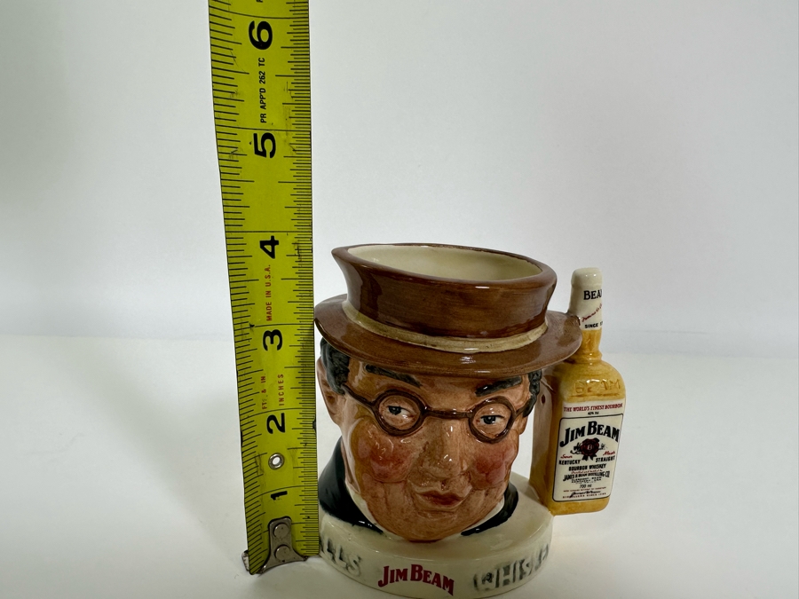 Vintage Limited Edition Royal Doulton Toby Mug 'Mr. Pickwick' Third Of A Series Made For Pick-Kwik Wines And Spirits, Derby James B. Beam Distilling International Co. Small Made In England 4H Estimate $100 [Photo 9]