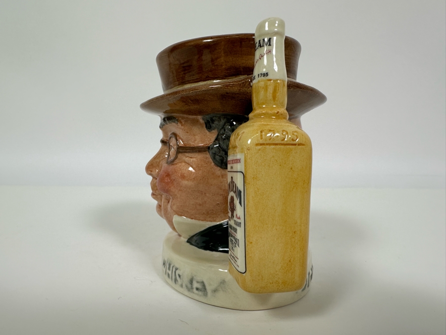 Vintage Limited Edition Royal Doulton Toby Mug 'Mr. Pickwick' Third Of A Series Made For Pick-Kwik Wines And Spirits, Derby James B. Beam Distilling International Co. Small Made In England 4H Estimate $100 [Photo 5]