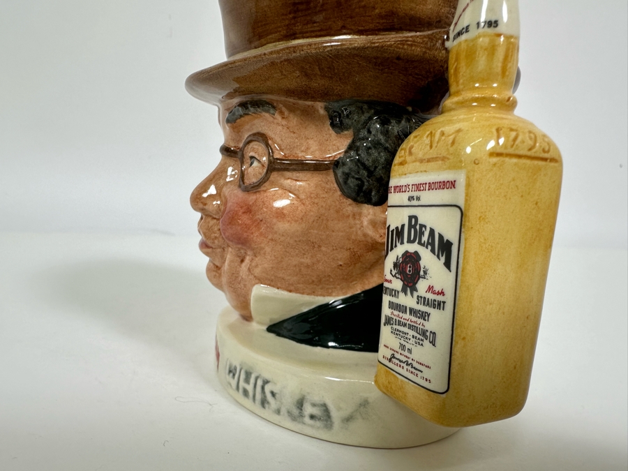 Vintage Limited Edition Royal Doulton Toby Mug 'Mr. Pickwick' Third Of A Series Made For Pick-Kwik Wines And Spirits, Derby James B. Beam Distilling International Co. Small Made In England 4H Estimate $100 [Photo 6]