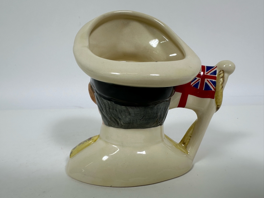 Vintage 1989 Limited Edition Royal Doulton Toby Mug 'Earl Mountbatten Of Burma 1900-1979' D6851 Made In England 4H [Photo 5]