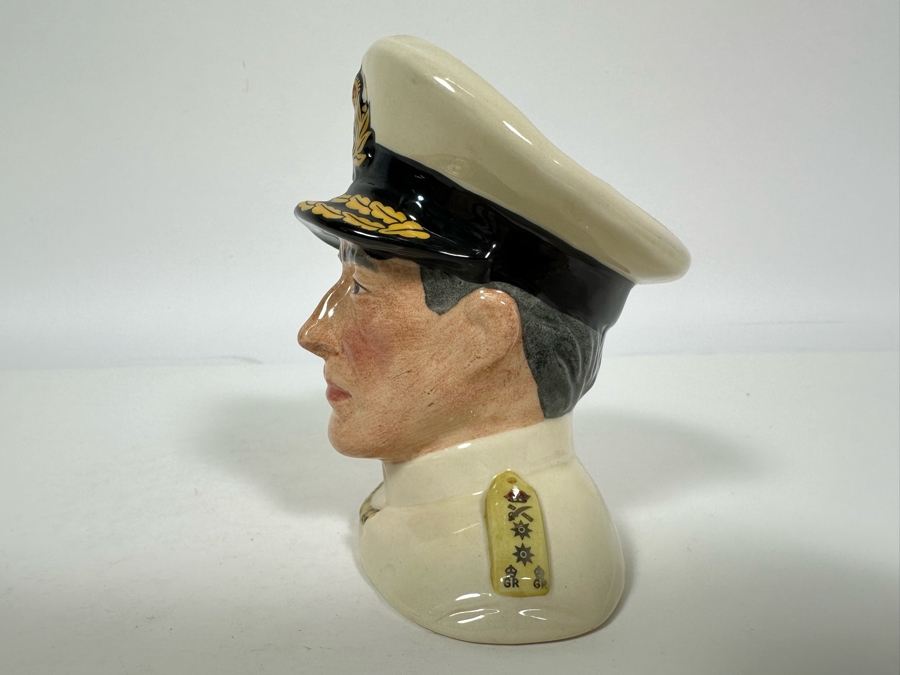 Vintage 1989 Limited Edition Royal Doulton Toby Mug 'Earl Mountbatten Of Burma 1900-1979' D6851 Made In England 4H [Photo 6]