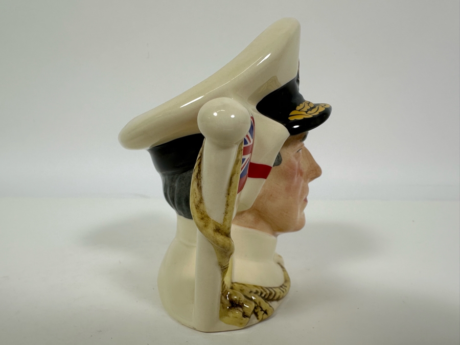 Vintage 1989 Limited Edition Royal Doulton Toby Mug 'Earl Mountbatten Of Burma 1900-1979' D6851 Made In England 4H [Photo 3]